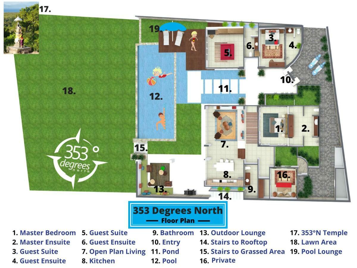 353 Degrees North Villa Nusa Lembongan  Ngoại thất bức ảnh
